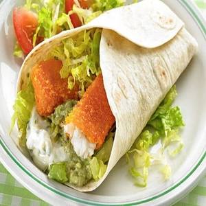 Cheesy Fish Fillet Wraps