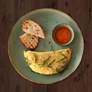 Roasted Chicken & Mushroom Country Omelette( Keto)