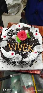 Eggless butter cream black forest cake per pound