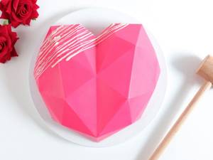 Pink Pinata Heart Cake [eggless]                               