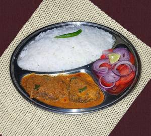 Rice with fish curry