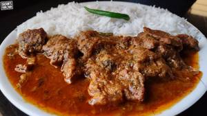 Mutton Curry With Chawal