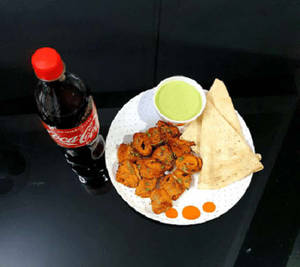 Punjabi Spicy Chaap [ Half ] + Cold Drink [ 250 Ml ] + 2 Rumali