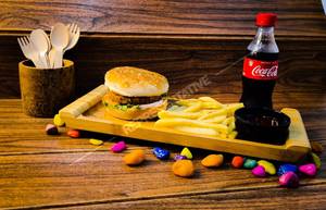 Aloo Tikki Burger Simple