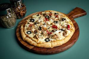 Chicken Over Loaded Pizza