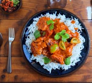 Basmati Rice With Chicken Curry Gravy Combo