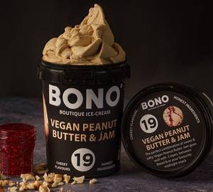 Vegan Peanut Butter & Jam Ice Cream