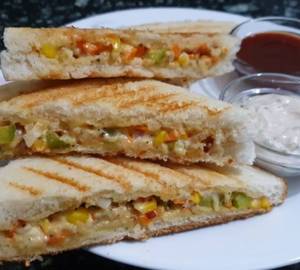Tandoori paneer sandwich