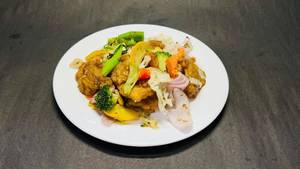 Salt Pepper Fish With Veggies [8 Pcs]