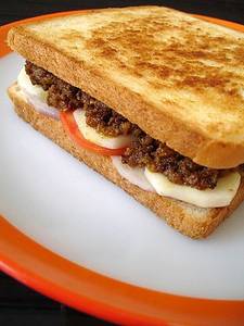 Mutton keema sandwich