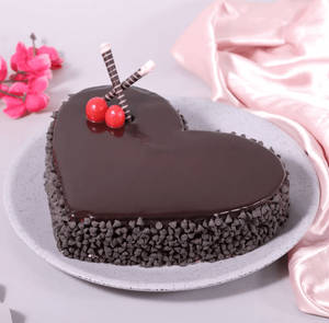 Chocolate Heart Shape Cake