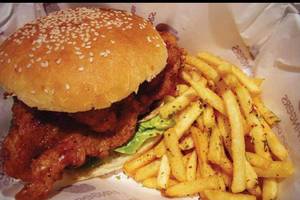 Regular Crispy Double Chicken Burger Meal