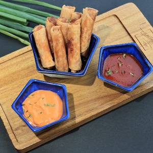 Cheese Burst Vegetable Spring Rolls