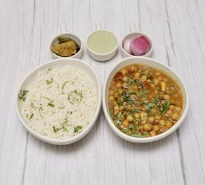 Chole + Plain Rice