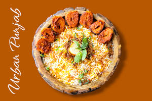 Chaap Biryani With Raita
