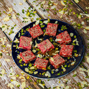 Kaju Gulkand Katli