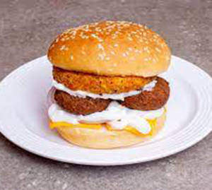 Cheese Aloo Tikki Burger