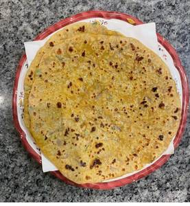 Whole Wheat Paneer Onion Paratha