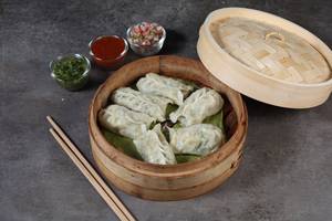 Asparagus Mushroom  Corn Dumpling