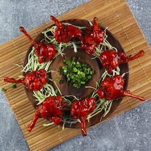 Classic Chicken Lollipop Tossed In Bbq Sauce (Serves 6 Pcs)