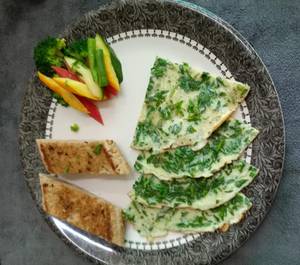 Healthy Spinach Omelette Veggie