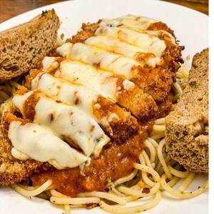 Permesan Chicken Spaghetti Pasta