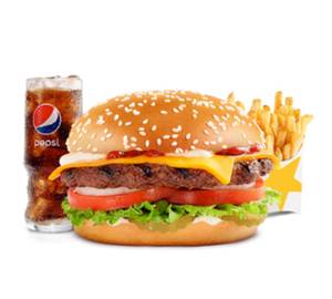 Allo Tikki Burger+fries+coke 250m