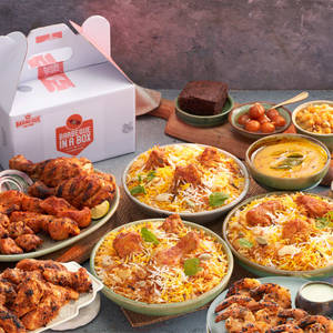 Barbeque in a Box (Chicken Biryani Overload)