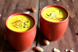 Hot badam milk