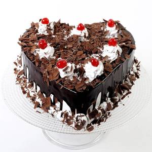 Black Forest Heart Shape Cake