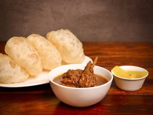 Mutton Kosha, Luchi & Chaatni