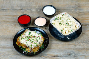 Paneer Shangrila Momos [5 Pieces] with Cheese Lokhra Momos [4 Pieces]