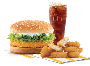 6 Pc Chicken Nuggets + McChicken Burger + Coke