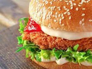 Fried Fresh Chicken Burger