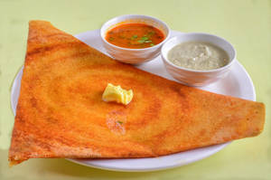 Plain dosa with butter