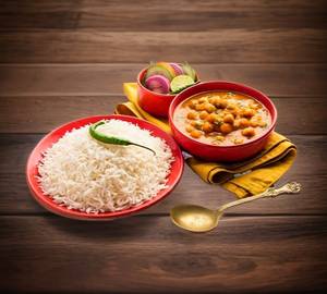 Chola chawal salad achar