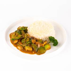 Vegetable Strognoff with Butter Rice