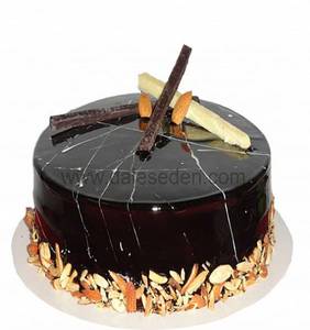 Eggless Almond Choco Cake (1 Pound)