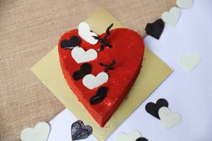 Heart Shape Red Valvet Cake