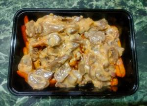 Mushrooms And Cheese Loaded Fries