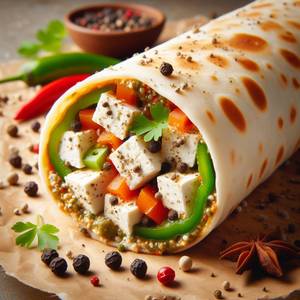 Double Kali Mirch Paneer Roll