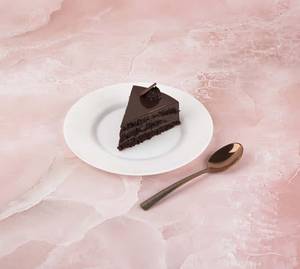 Eggless Belgian Chocolate Truffle Cake Slice