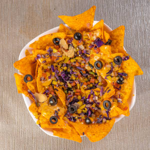 Non Veg Baked Nachos (Chicken)