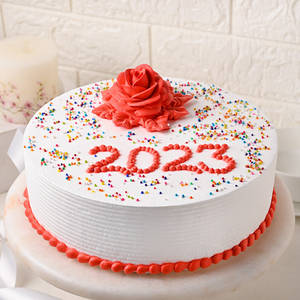 Vanilla New Year Special Cake