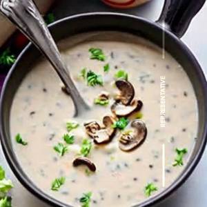 Veg Creamy Mushroom Soup