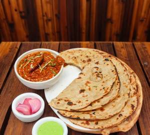 4 Piece Roti With Chicken Kasha [2 Piece]