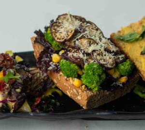 Grilled Eggplant And Humus