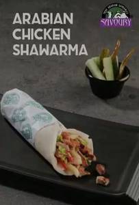 Chicken Shawarma Roll (kubus/paratha)