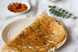 Rava Coconut Plain Dosa