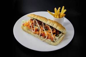 Pesto Tofu Panini With Carrot Salsa Sandwich